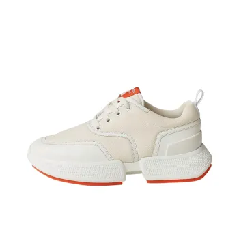 HERMES Giga Slip Resistant Low Top Sports Casual Shoes Women's White