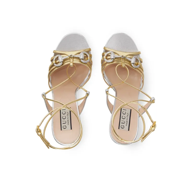 GUCCI 110mm Horsebit Leather Sandals-3