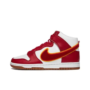 Nike Dunk High Chenille Swoosh White Gym Red