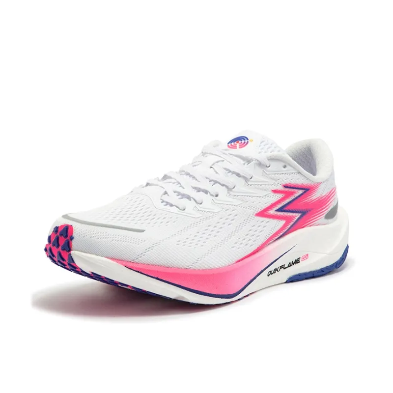 361° 2.5 Pro Anti Slip Wear Resistant Low Top Long Distance Running Shoes Unisex White Pink Red-1
