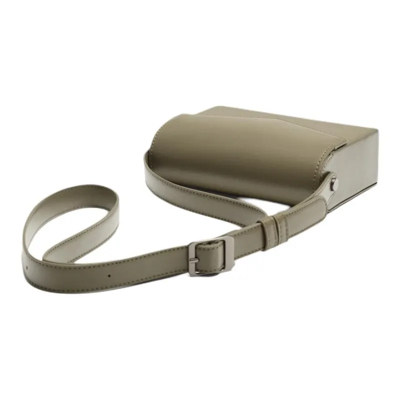 ZARA Polyurethane Shoulder Bag Crossbody Bag Mini Men's Olive Green-1
