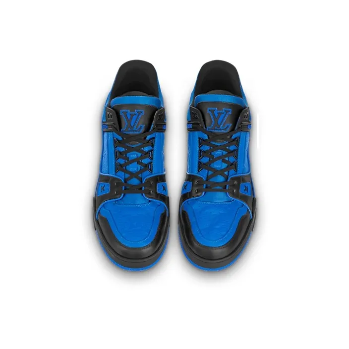 LOUIS VUITTON Lv Trainer Black Blue-2