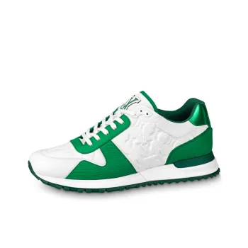 LOUIS VUITTON Lv Run Away Sneakers 'White Monogram With Metallic Green'