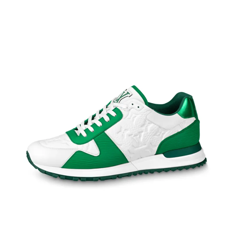LOUIS VUITTON Lv Run Away Sneakers 'White Monogram With Metallic Green'-0
