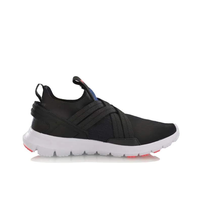 LINING Spirituality Running Shoes Women's Low-Top Standard Black/Standard White/Flashing Red/Turkey Sea-1
