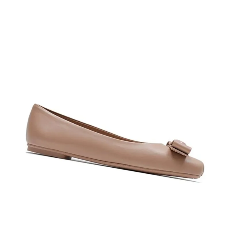 FERRAGAMO Vara Women's Casual Shoes Women's Light Umber-1