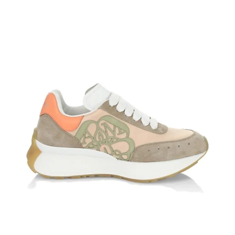 Alexander McQueen Sprint Runner Orange Women's-1