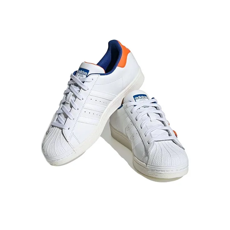 Adidas Originals Superstar 'White Orange Royal Chenille'-2