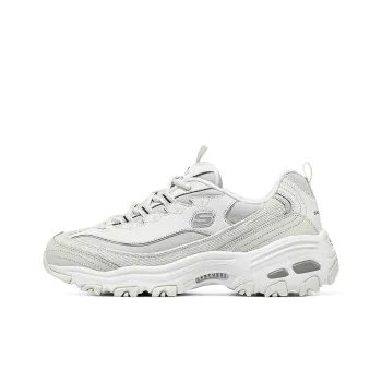 Skechers D'LITES 1.0 Wear resistant And Lightweight Low Top Chunky Sneakers Women's White