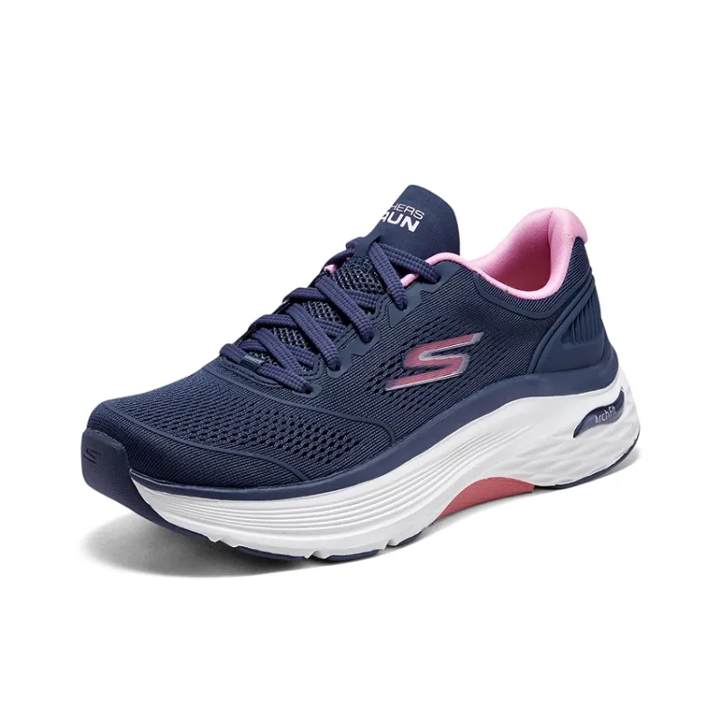 Skechers Max Cushioning Lightweight Low Top Running Shoes Women's Blue-2