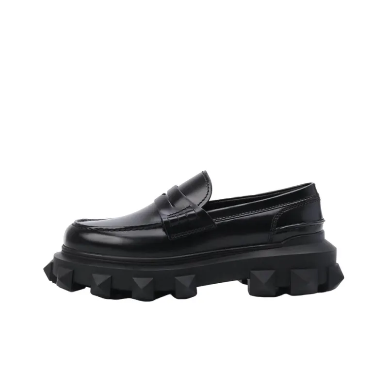 Valentino Trackstud Loafer 'Black'-0