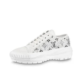 LOUIS VUITTON Lv Squad Sneakers 'White With Crystal Monogram' Women's