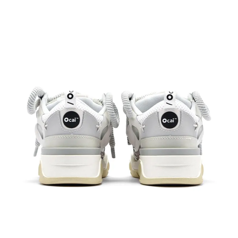 Ocai 001 RETRO Thermal Low Top Skateboard Shoes Unisex Vintage White-2