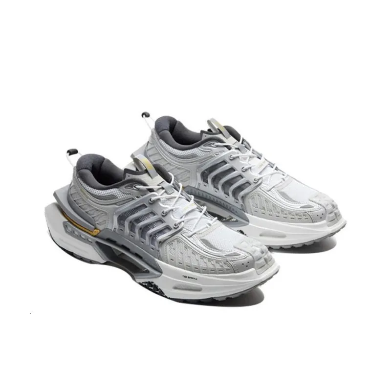 LiNing Xuankong Casual Shoes Women's Low Top Gray/White-3