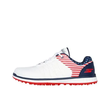 Skechers Go Golf Pivot Anti-Slip And Wear-Resistant Breathable Low-Top Golf Shoes Women's White Red