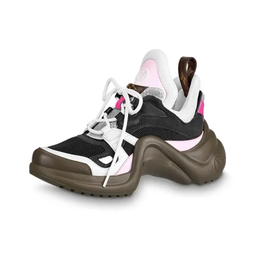 LOUIS VUITTON Archlight 1.0 Running Shoes Women's Low-Top Black/Pink