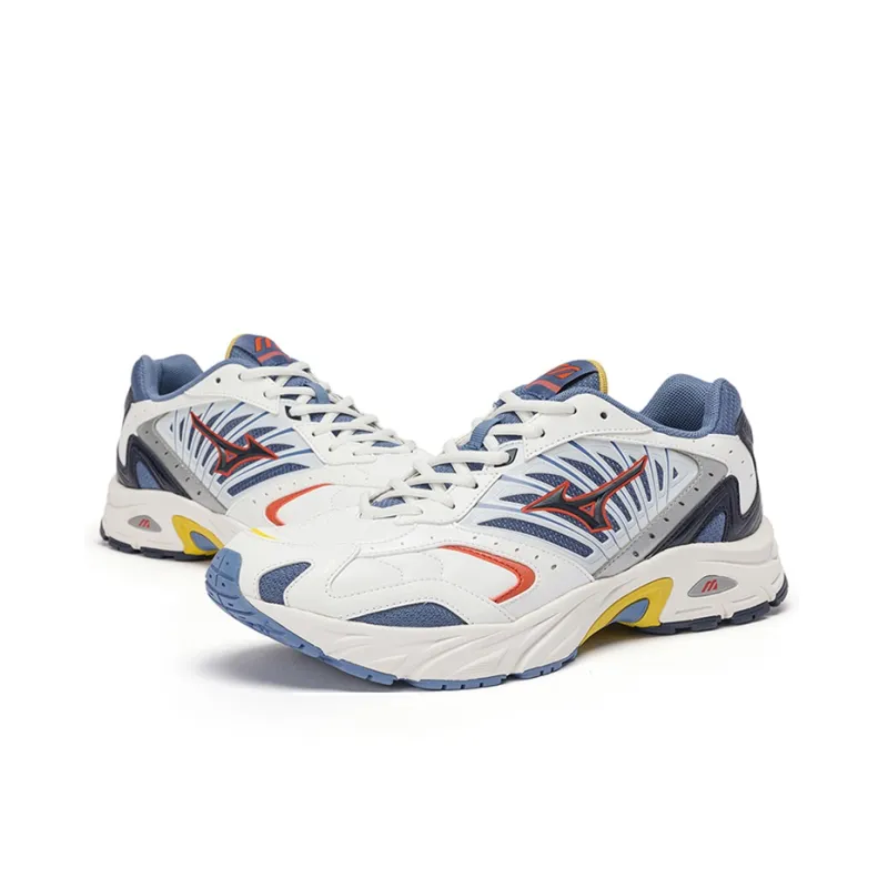 Mizuno FIYI 2K Cushioning Anti-Slip Wear-Resistant Breathability Low-Top Casual Running Shoes Unisex White Blue Red-3