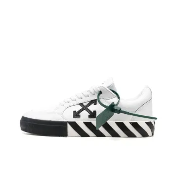 OFF WHITE Vulc Low Leather White Black Women's