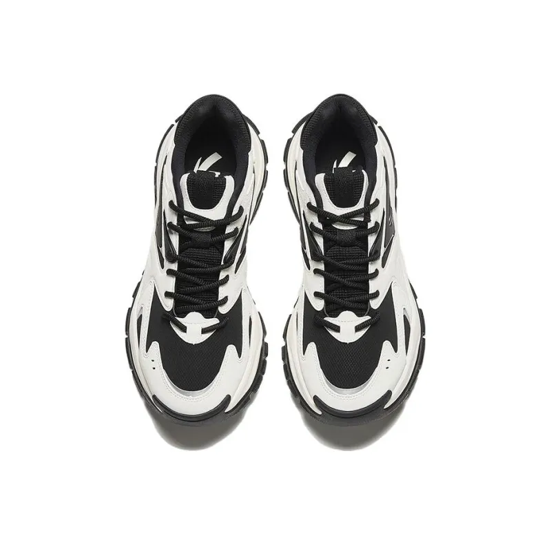 Anta Hot OG 2 Cushioning Wear Resistant Low Top Chunky Sneakers Men's Black White-2