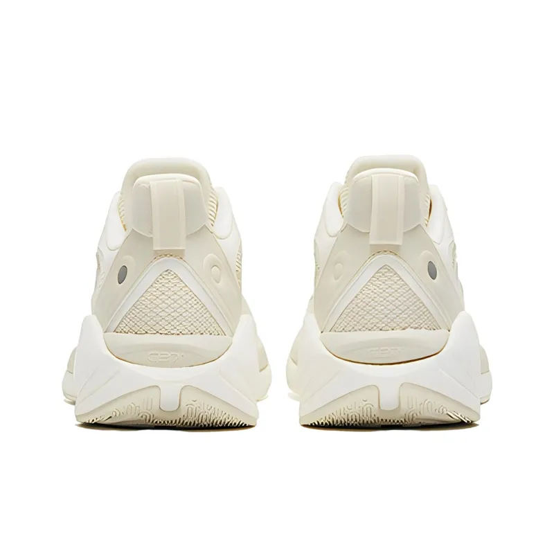 Anta C37 3.0 Anti Slip And Wear Resistant Breathable Low Top Casual Running Shoes Women's White Gray-4