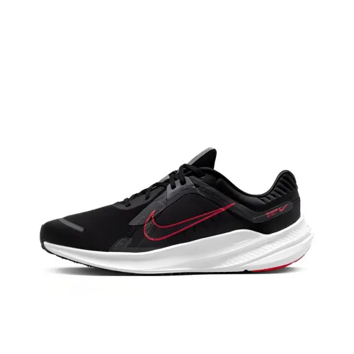 Nike Quest 5 Running Shoes Men Low-Top Black/Smokey Gray/University Red