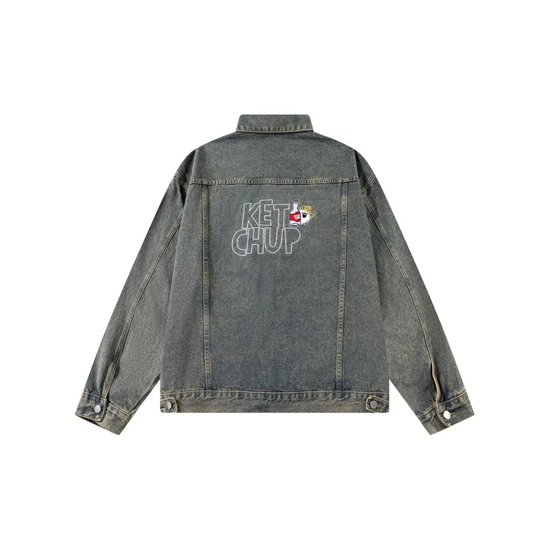 SHAUN THE SHEEP Denim Jacket Unisex Vintage Blue-1