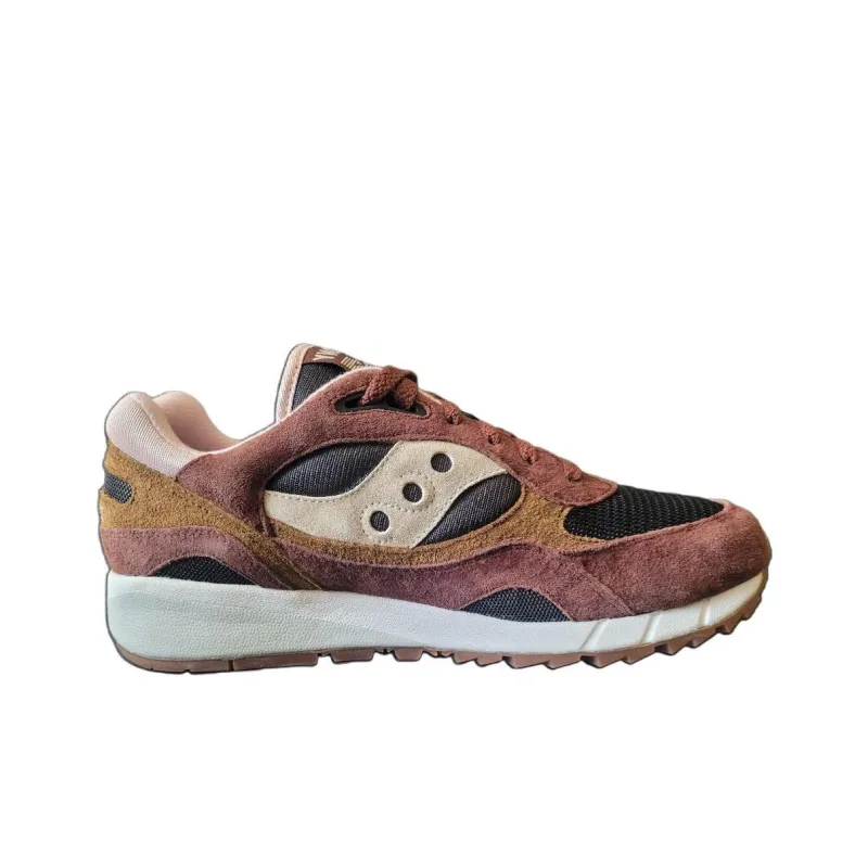 Saucony Shadow 6000 Anti Slip Wear Resistant Low Top Casual Shoes Men's Brown-1