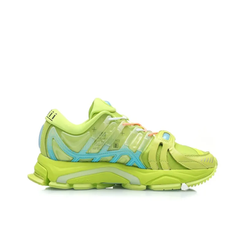 LiNing Cushioning Support Rebound Low Top Running Shoes Women's Juice Green-1