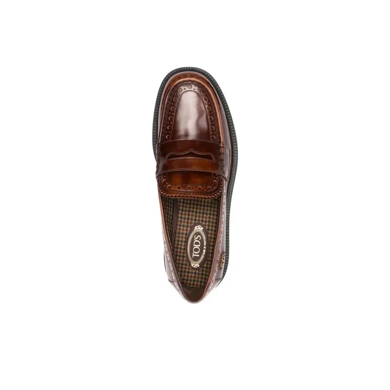 TOD'S Loafers Women's Red Brown-4