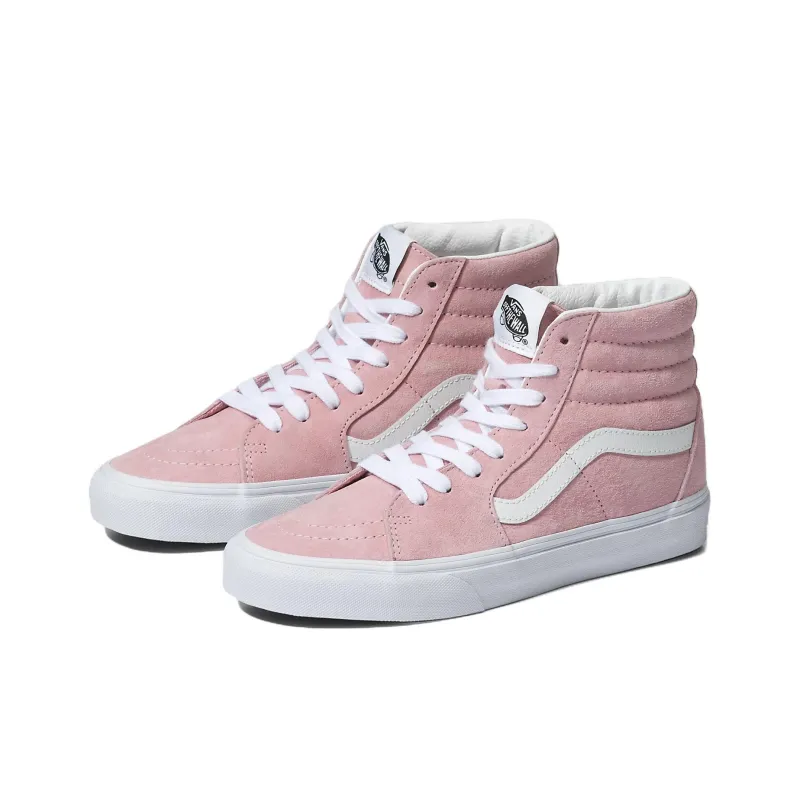 Vans SK8 HI Pig Suede 'Pink White'-2