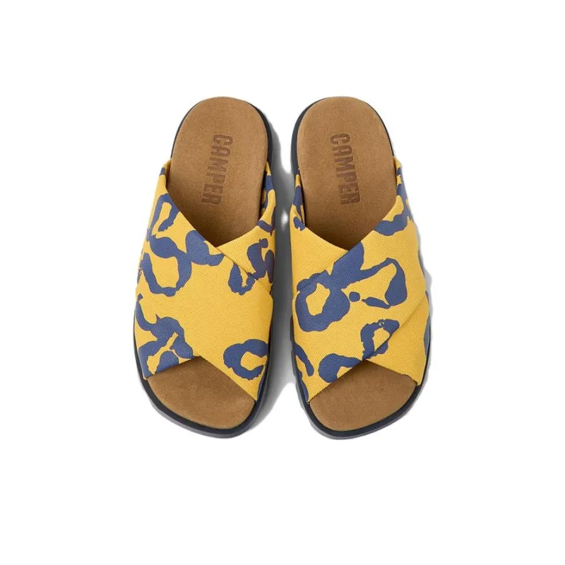 CAMPER Brutus Printed Crossover Strap Sandals-2
