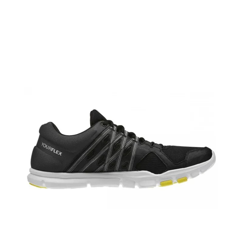 Reebok YOURFLEX TRAIN 8 Anti-Slip Wear-Resistant Breathable Lightweight Low-Top Running Shoes Men's Black-1