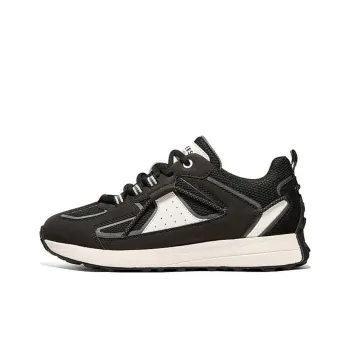 Skechers Street Keds Retro Sports Cushioning Anti Slip And Wear Resistant Low Top Casual Shoes Women's Black White
