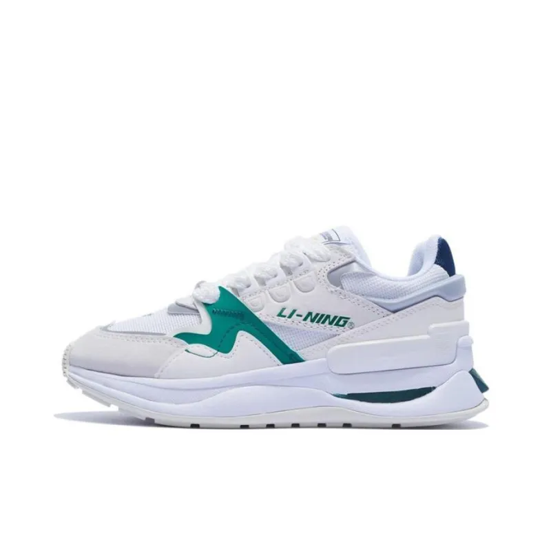 LiNing 001 Innocence V2 Innocent V2 Durable Breathable Low-Top Sports Casual Shoes Women's White Green-0