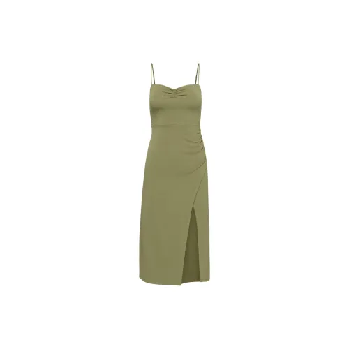 ARITZIA Slip Dresses Women's Bosana Green