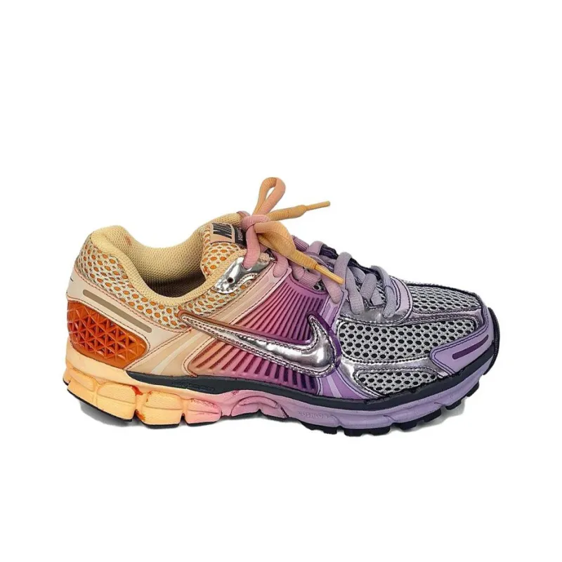 Nike Air Zoom Vomero 5 Slip Resistant Low Top Running Shoes Men's Yellow Pink Purple-1