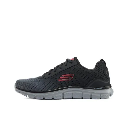 Skechers Track Casual Shoes Men Low-Top Charcoal Black