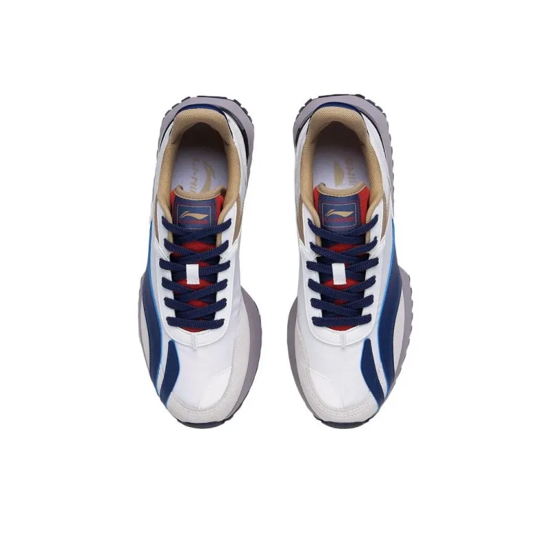 LiNing Anti Slip Wear Resistant Low Top Sports Casual Shoes Men's Navy-3