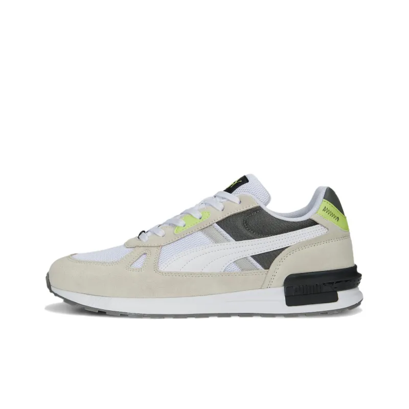 PUMA Graviton Pro Anti Slip Wear Resistant Low Top Sports Casual Shoes White Brown-0