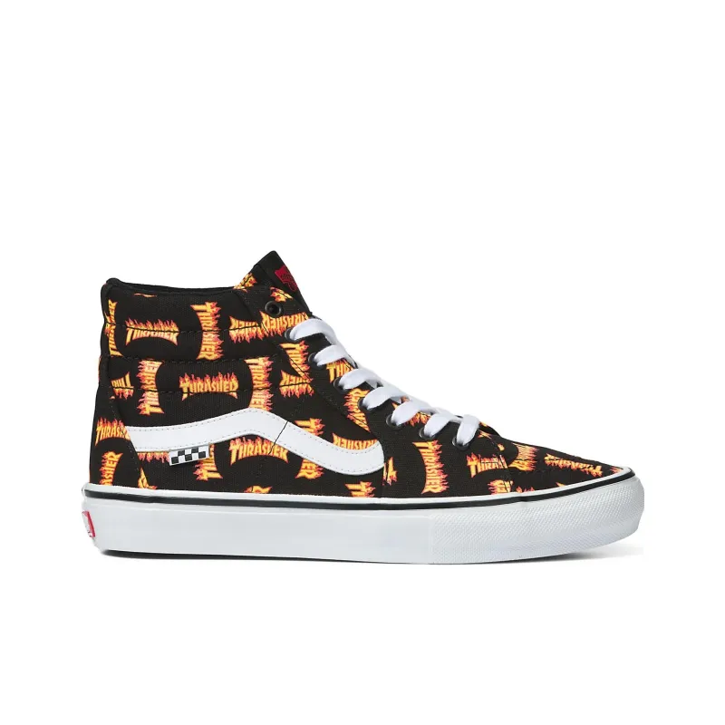 Vans Sk8 Hi Thrasher Allover Logo Black-1
