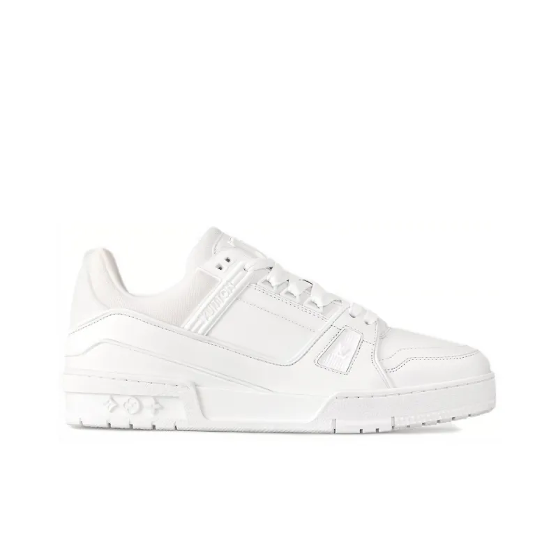 LOUIS VUITTON Trainer Slip Resistant Low Top Skateboard Shoes Women's White-1
