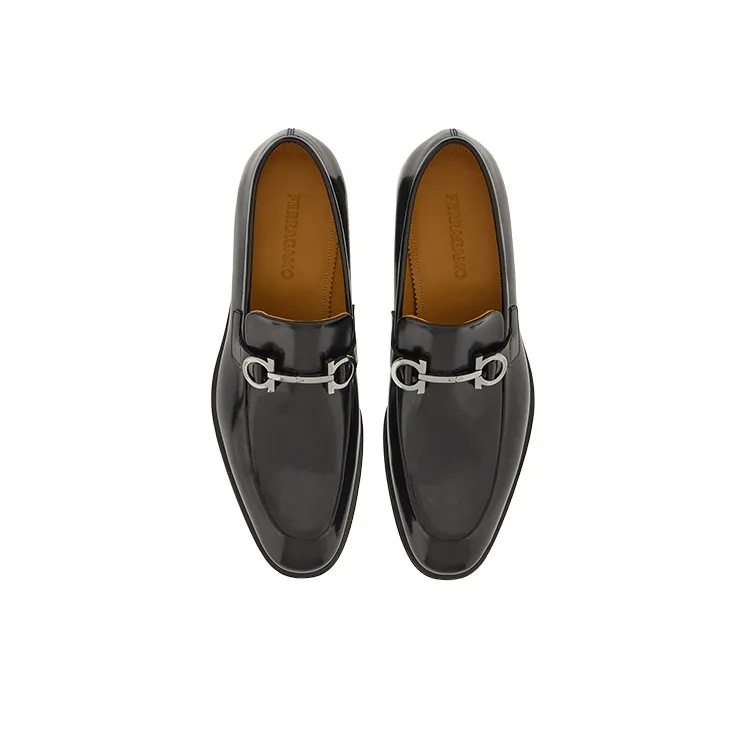FERRAGAMO GANCINI Men's Casual Shoes Men's Black-3