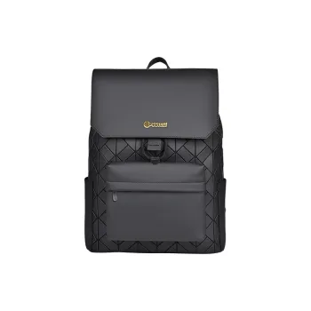 COTECi PU Backpack Regular Unisex Black/Gray/Dazzling Color