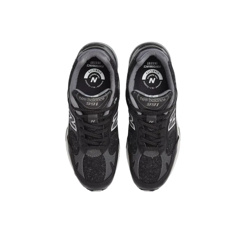 New Balance 991 MiUK Black Magnet Smoked Pearl-3