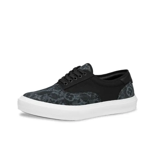 LOUIS VUITTON Trocadero Skateboard Shoes Men Low-Top Black