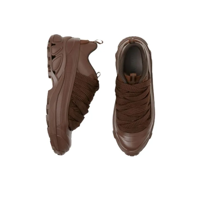 Burberry Arthur Anti-Slip Wear-Resistant Low-Top Sports Casual Shoes Men's Brown-4