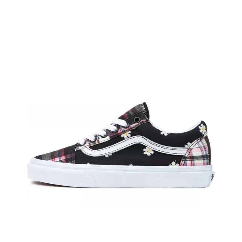 Old Skool Vans 'Floral Plaid Patchwork'-0