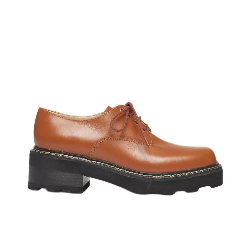GABRIELA HEARST Tera Brogue Casual Single Shoes Women's Brown-1