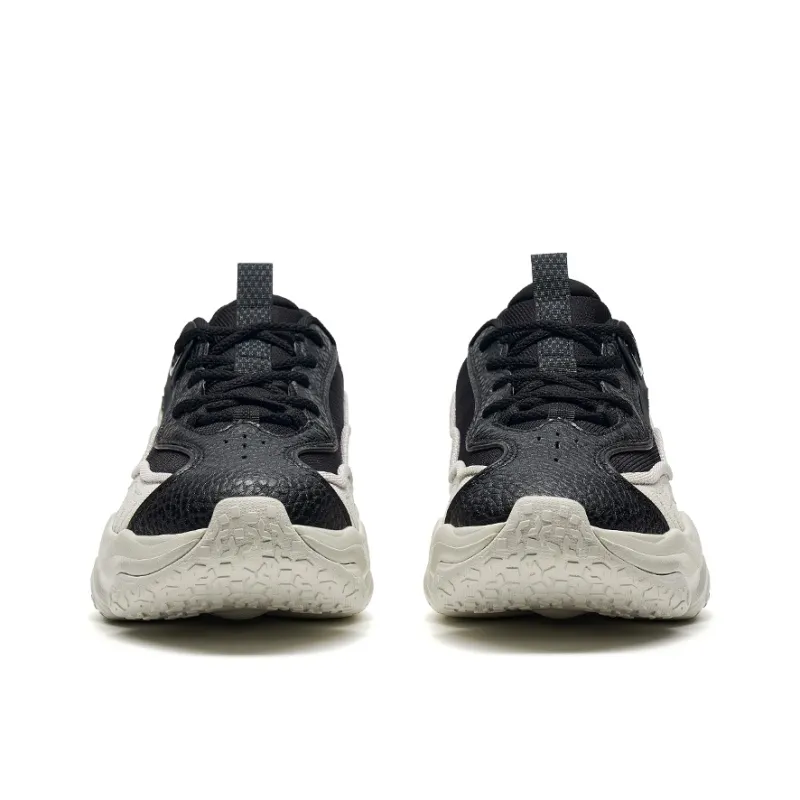 XTEP Nomadic Anti Slip Wear Resistant Low Top Sports Casual Shoes Men's Black Gray-3