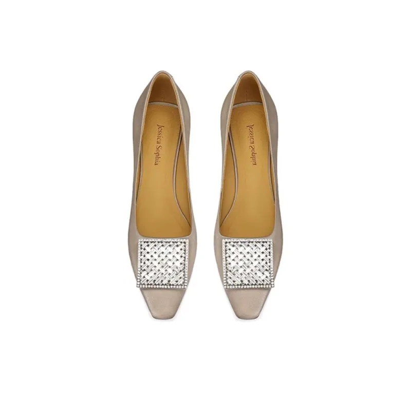 JESSICA SOPHIA Casual Single Shoes 2cm Women's Smoke Gray-4